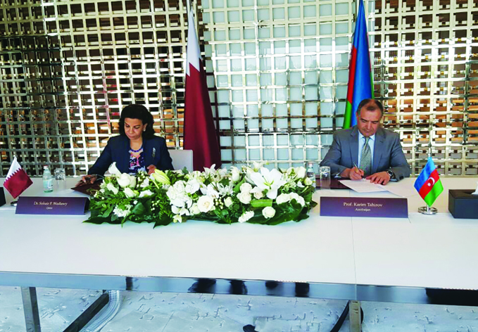 Между национальными библиотеками Азербайджана и Катара подписан Меморандум о сотрудничестве