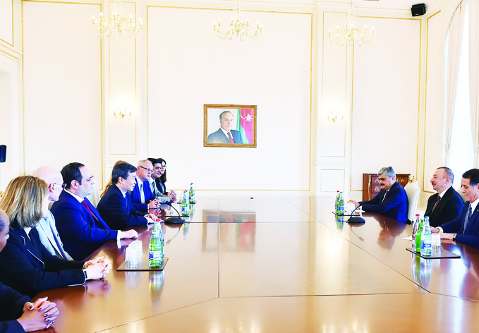 Президент Ильхам Алиев принял делегацию Международного бюро выставок