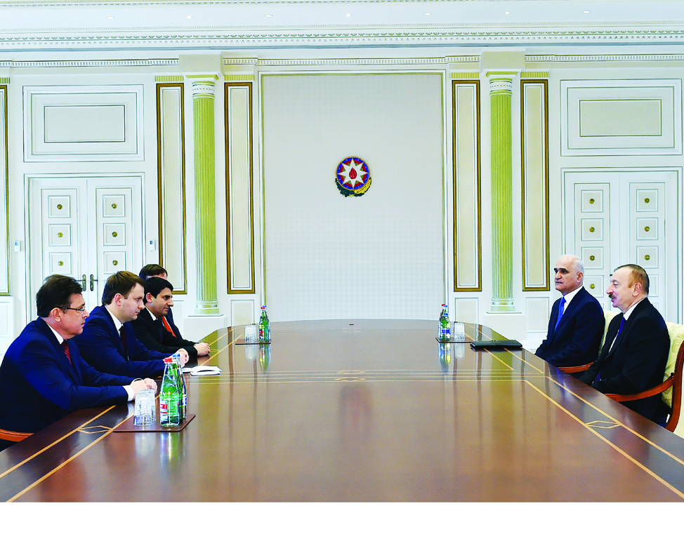 Президент Ильхам Алиев принял министра экономического развития России