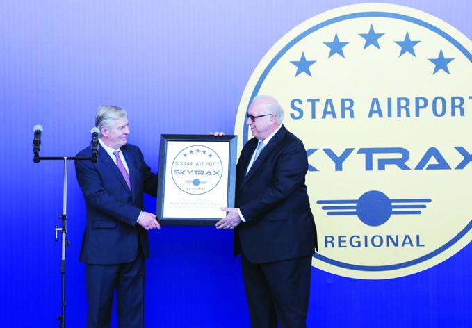 Международному аэропорту Гейдар Алиев вручена самая престижная премия в мире