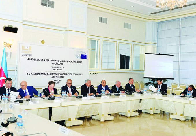 Начало работу XV заседание Комитета парламентского сотрудничества Европейский Союз — Азербайджан