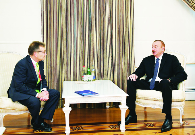 Президент Азербайджана Ильхам Алиев принял президента Международной ассоциации портов