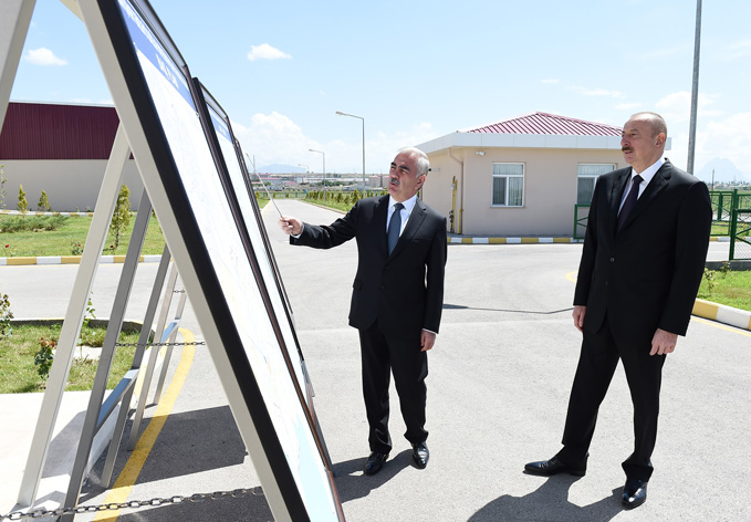 Президент Ильхам Алиев принял участие в открытии Комплекса очистных сооружений города Нахчыван