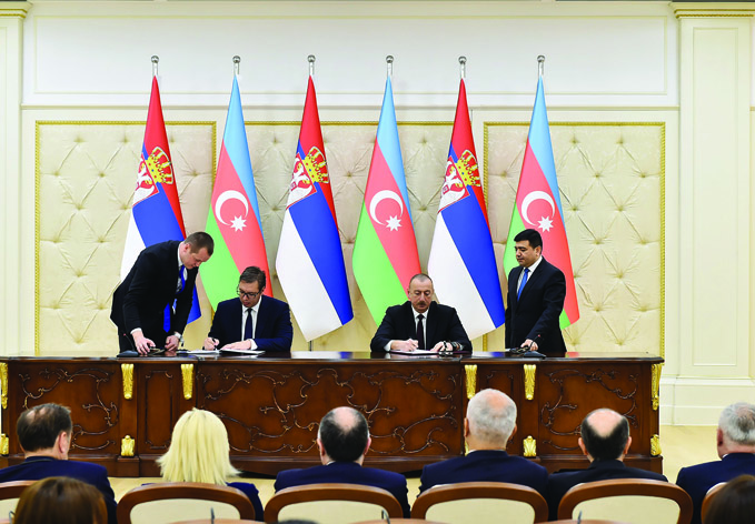 Подписаны азербайджано- сербские документы