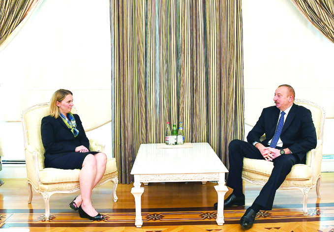 Президент Ильхам Алиев принял заместителя помощника государственного секретаря США по делам Европы и Евразии