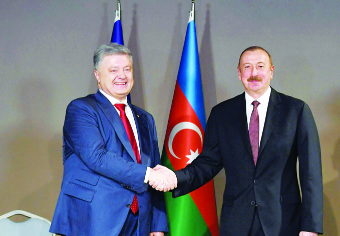 В Эскишехире состоялась встреча Президента Aзербайджана Ильхама Алиева и Президента Украины Петро Порошенко