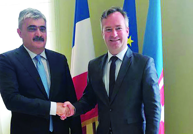 Министр финансов Азербайджана встретился с госсекретарем Франции