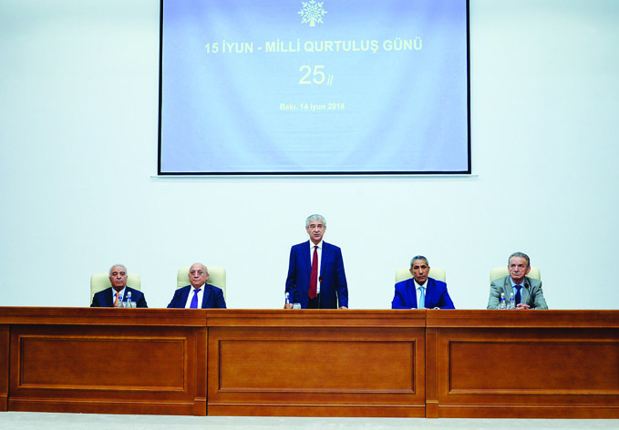 Партия «Ени Азербайджан» организовала мероприятие, посвященное Дню национального спасения