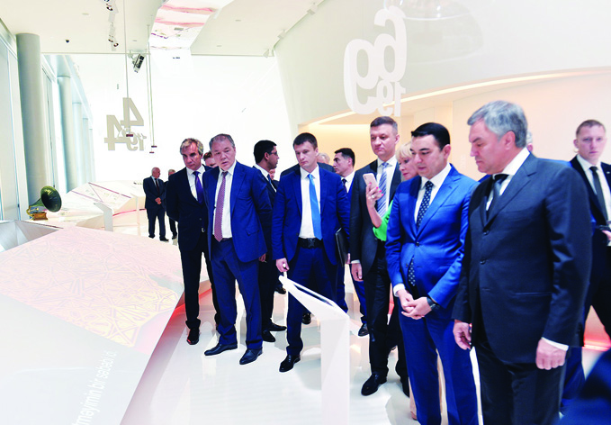 Председатель Государственной Думы Федерального Собрания России побывал в Центре Гейдара Алиева