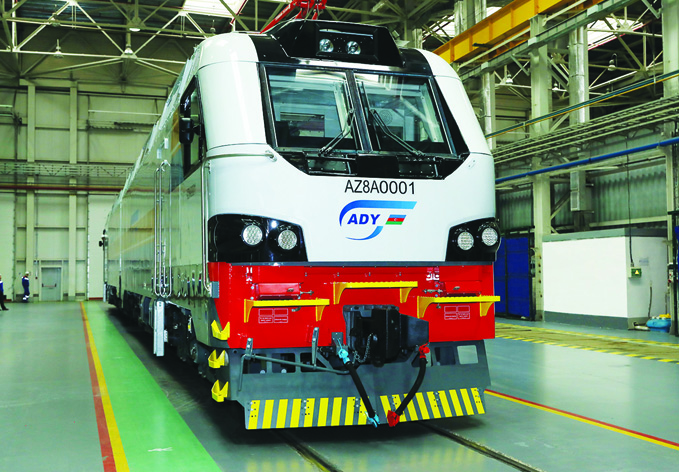 Состоялась презентация первого грузового локомотива, произведенного для Азербайджана компанией Alstom Transportation S.A.