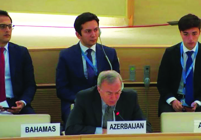 В Совете ООН по правам человека по инициативе Азербайджана и при поддержке 126 государств озвучено Совместное заявление