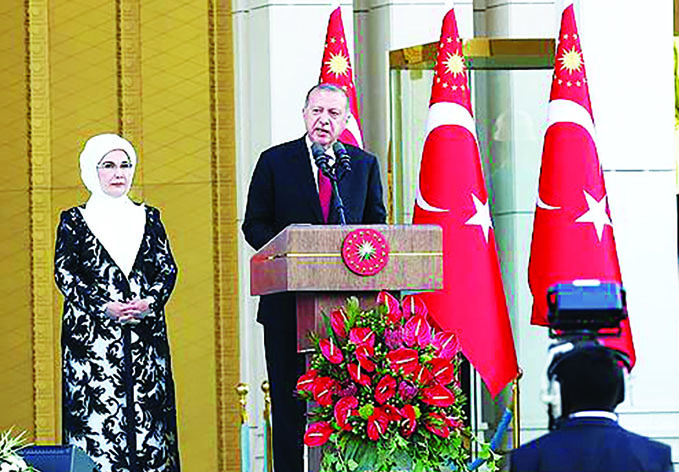 В Анкаре устроен официальный прием по случаю начала нового президентского срока Реджепа Тайипа Эрдогана