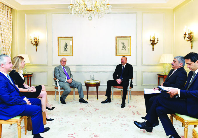 Состоялась встреча Президента Ильхама Алиева с председателем Наблюдательного совета компании Rothschild and Co