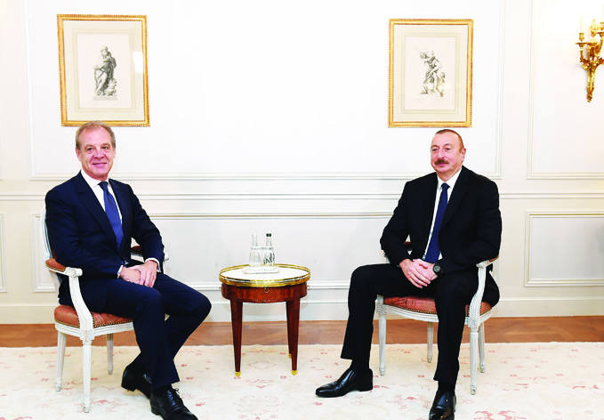 Состоялась встреча Президента Ильхама Алиева с президентом группы CIFAL