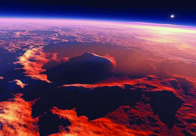На Марсе обнаружено озеро, в котором есть вода