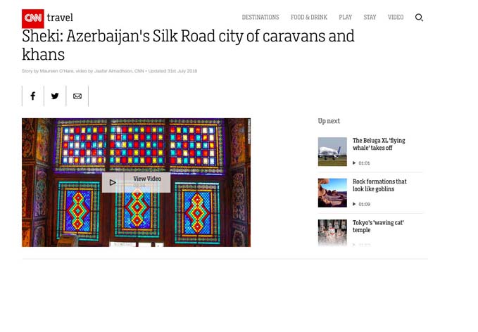 CNN: «Шеки: Азербайджанский шелковый путь — город караванов и ханов»