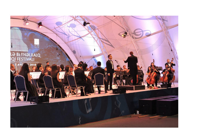 На Габалинском фестивале выступил Студенческий симфонический оркестр Бакинской музыкальной академии