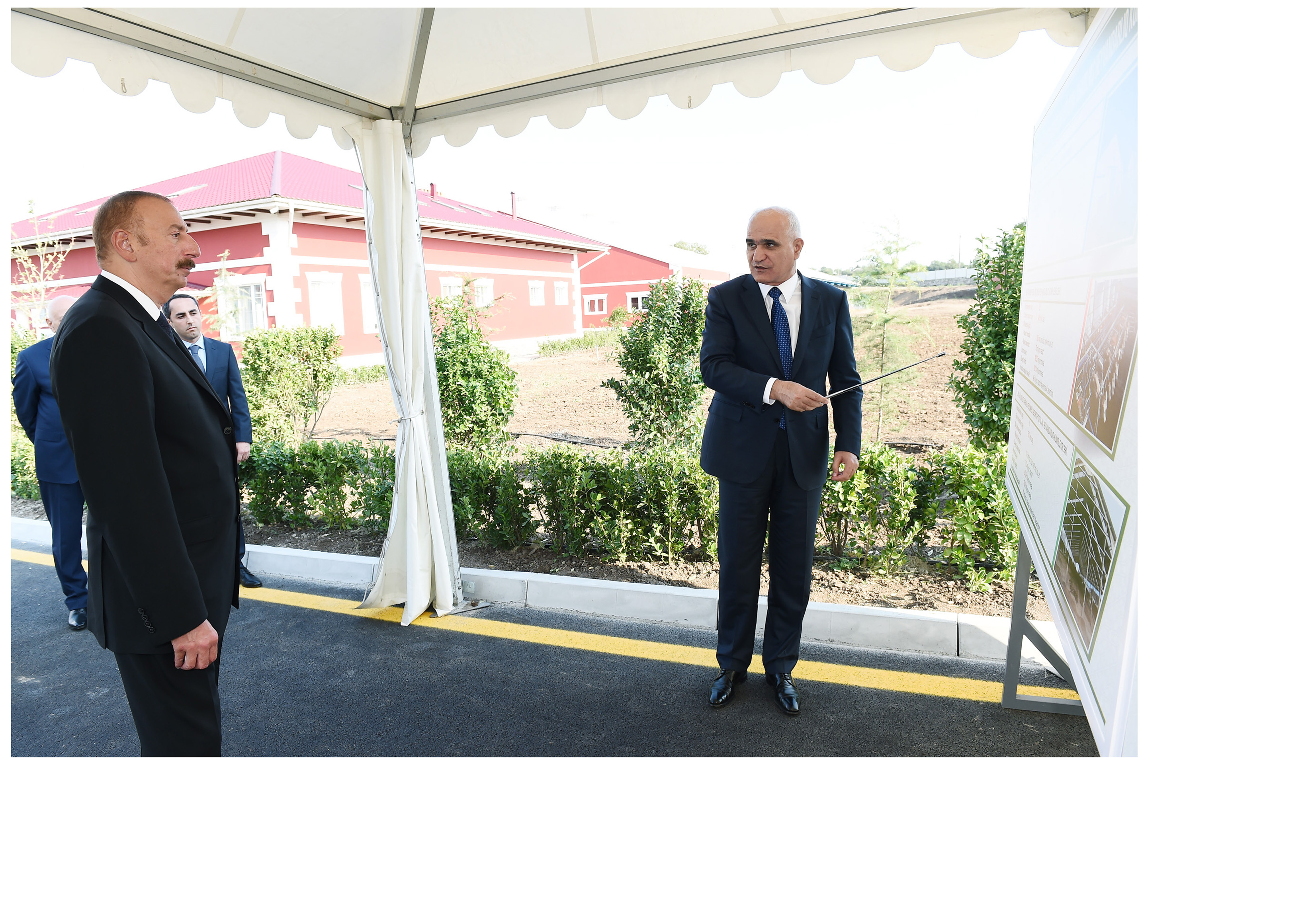 Президент Ильхам Алиев принял участие в открытии современного животноводческого комплексав Исмаиллинском районе