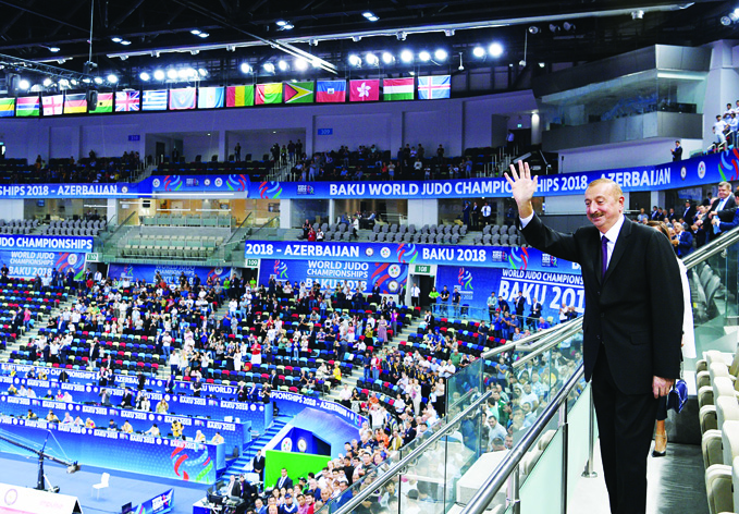 B Баку состоялась церемония торжественного открытия Чемпионата мира по дзюдо