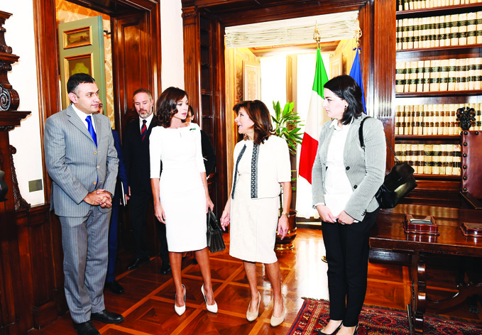 Председателем Сената Италии дан официальный обед в честь Первого вице-президента Азербайджана
