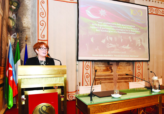 В Риме состоялась конференция, посвященная 100-летию Азербайджанской Демократической Республики и отношениям стратегическогопартнерства между Азербайджаном и Италией