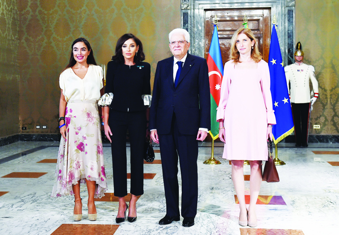 От имени Президента Италии дан официальный обед в честь Первого вице-президента Азербайджана Мехрибан Алиевой