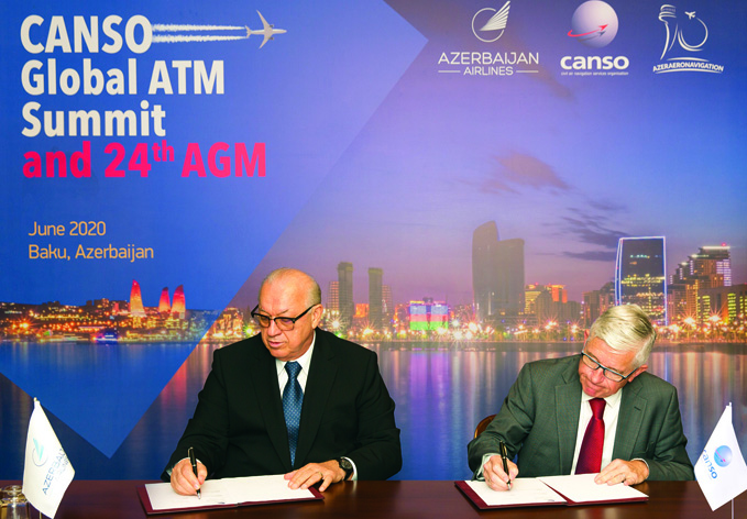 AZAL подписал соглашение на проведение в Баку Всемирного саммита CANSO 2020