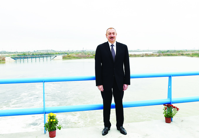 В Имишли состоялась церемония открытия нового канала — притока реки Араз