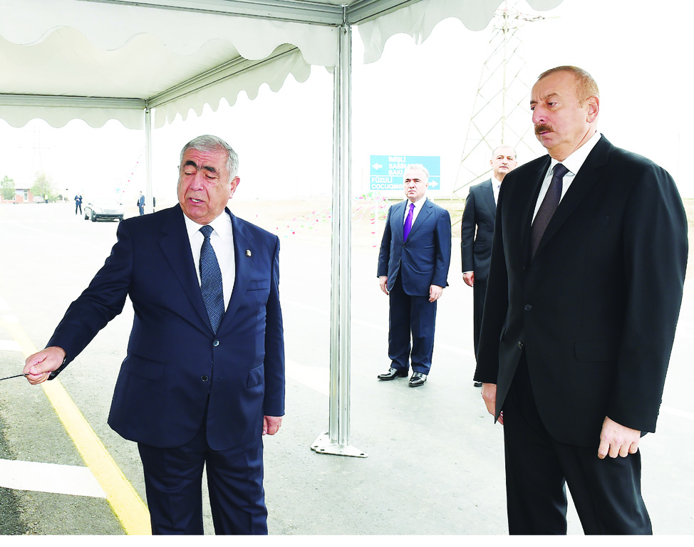 Поездка Президента АзербайджанаИльхама Алиева в Имишлинский район