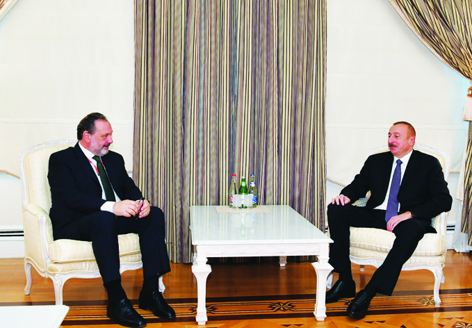 Президент Ильхам Алиев принял председателя Палаты представителей Уругвая