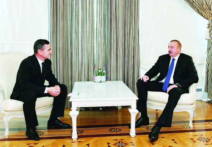 Президент Ильхам Алиевпринял заместителя председателя Кабинета Министров Туркменистана