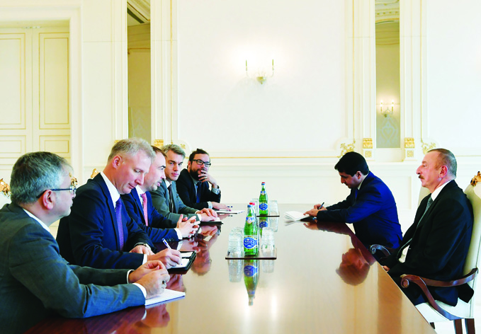 Президент Ильхам Алиев принял делегацию, возглавляемую специальным представителем Европейского Союза