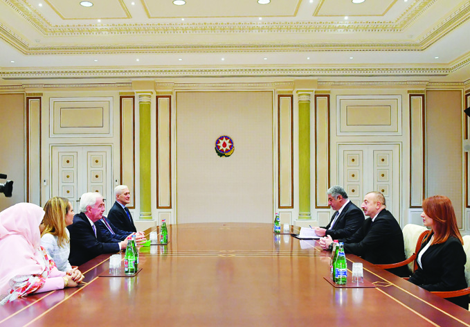 Президент Ильхам Алиевпринял делегацию, возглавляемую президентом Всемирного антидопингового агентства