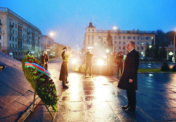 Посещение Площади Победы в Минске
