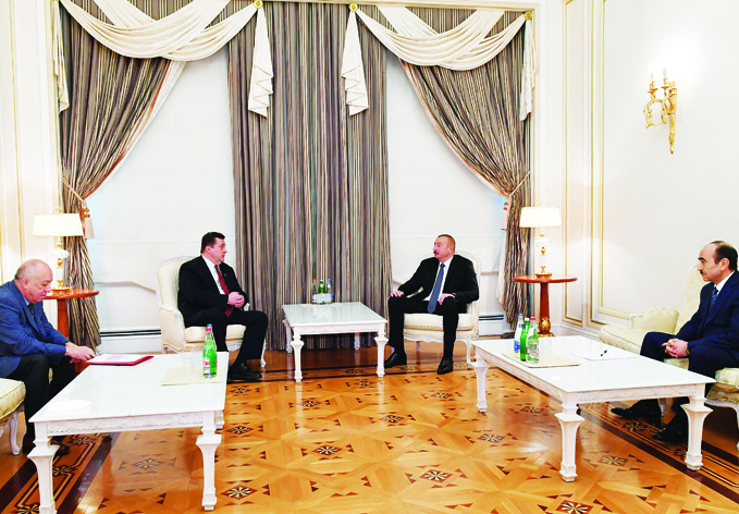 Президент Ильхам Алиев принял председателяСоюза журналистов России