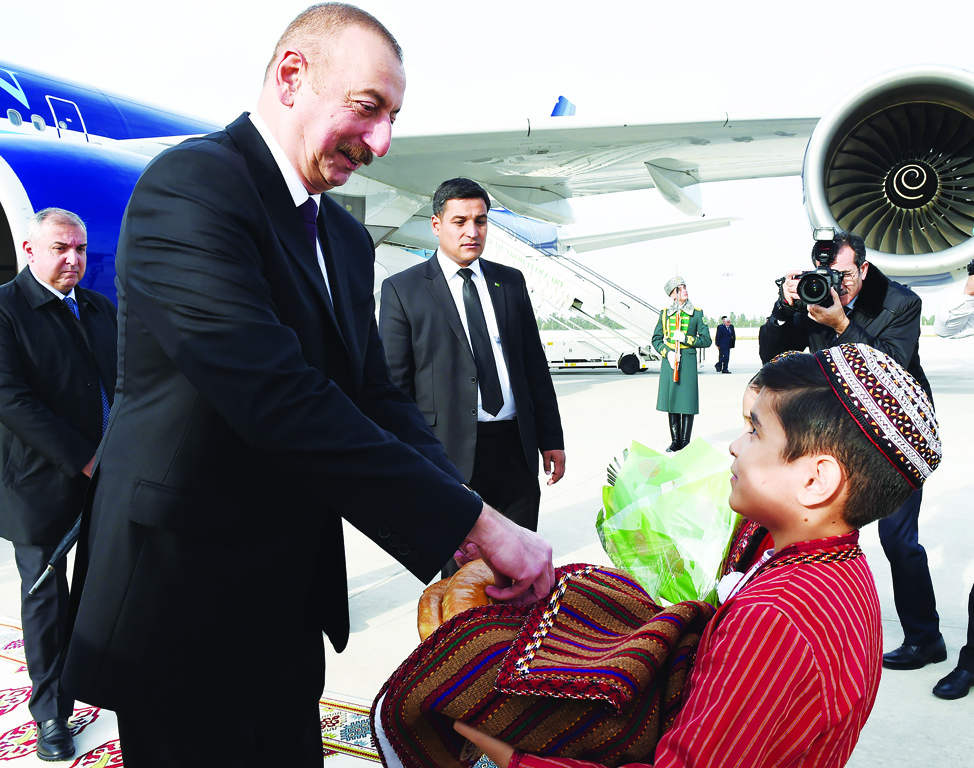 Официальный визит Президента Азербайджана Ильхама Алиева в Туркменистан