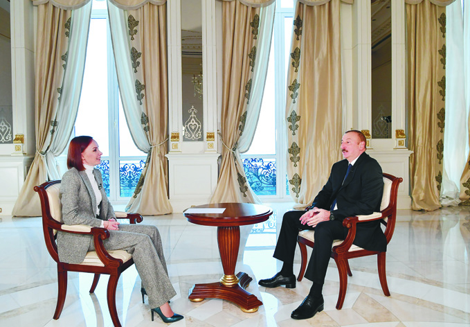Интервью Президента Ильхама Алиева телеканалу «Россия-24»