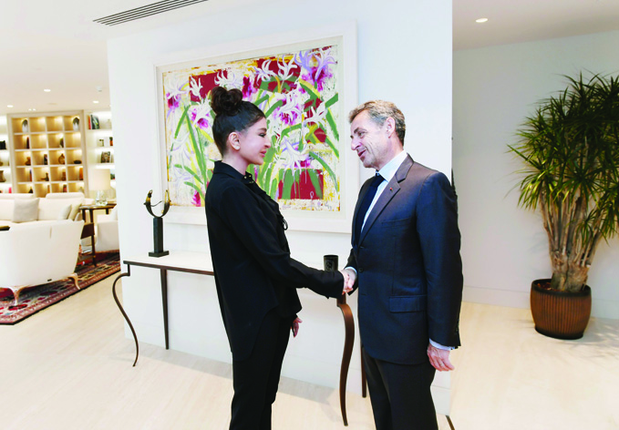 Первый вице-президент Азербайджана Мехрибан Алиева встретилась с бывшим президентом Франции Николя Саркози