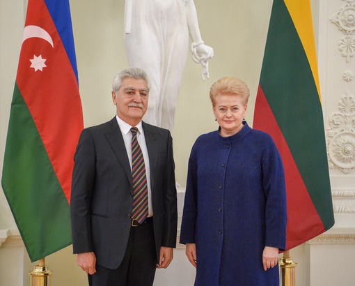Президент Литвы приняла верительныеграмоты посла Азербайджана