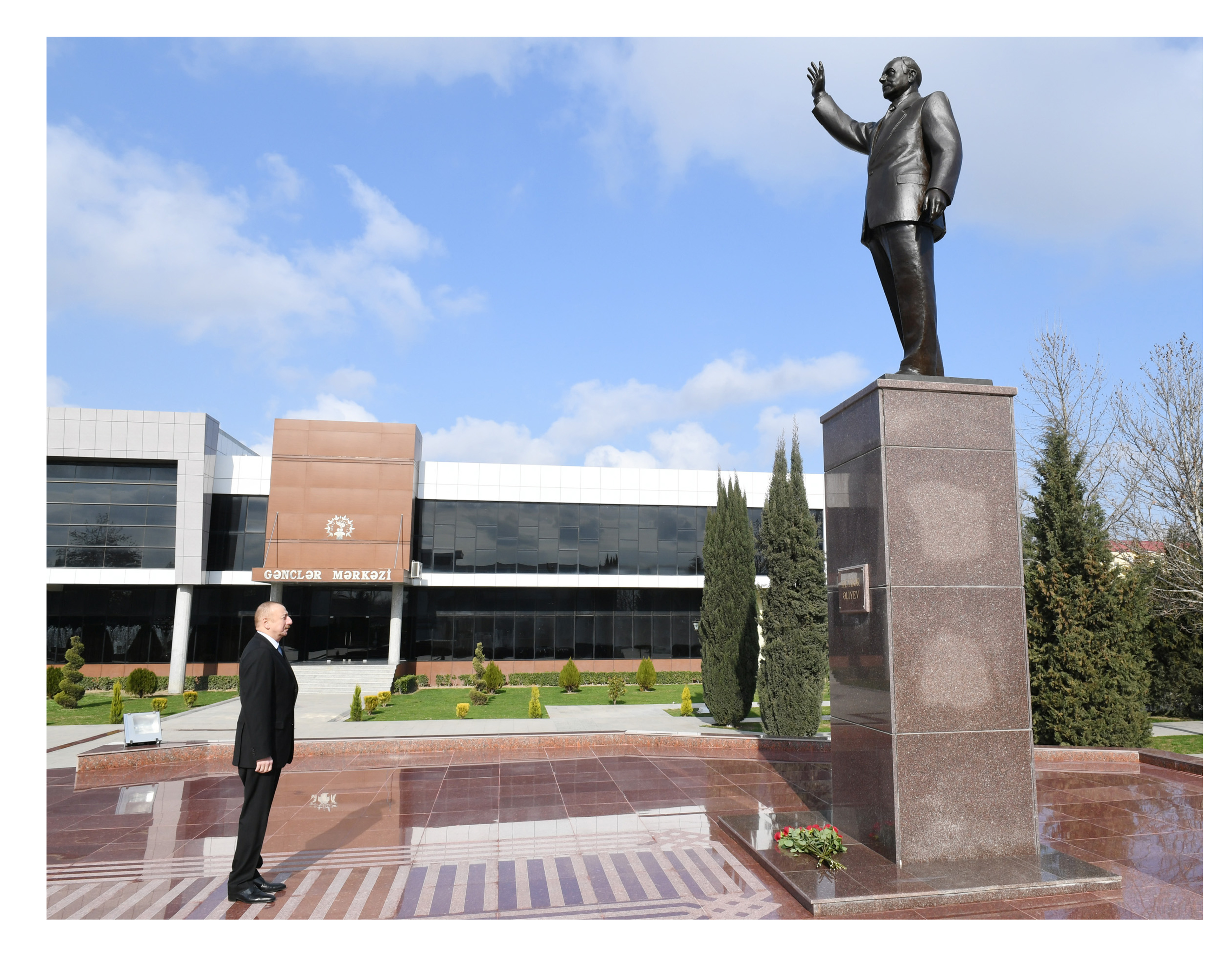 Поездка Президента АзербайджанаИльхама Алиева в Бейляганский район