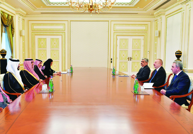 Президент Ильхам Алиевпринял делегацию Королевства Саудовская Аравия
