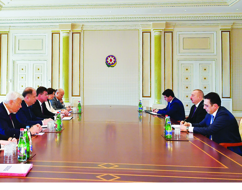 Президент Азербайджана Ильхам Алиев принял делегацию во главе с действующим председателем ОБСЕ