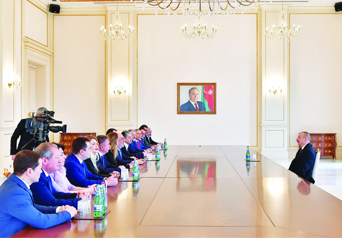 Президент Ильхам Алиев принял делегацию во главе с президентом Российского еврейского конгресса