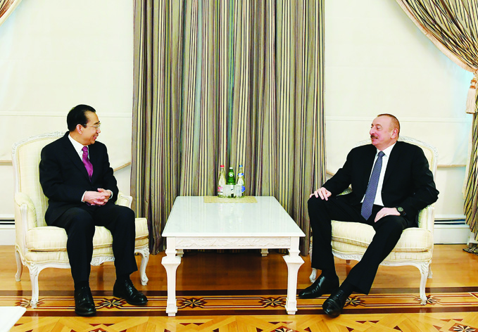 Президент Ильхам Алиев принял президента Китайскогонародного института по иностранным делам