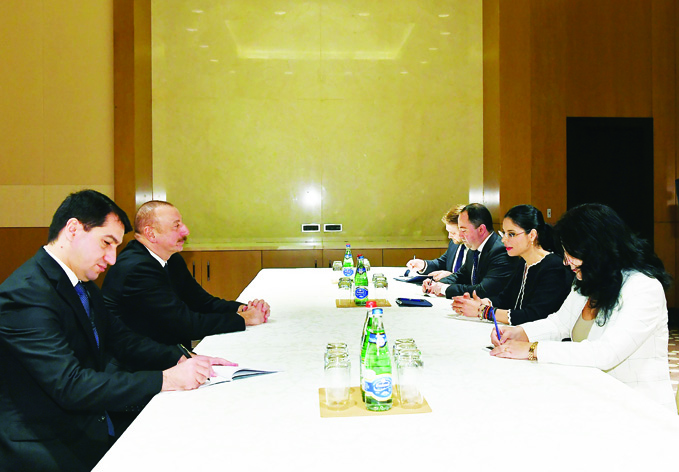 Состоялась встреча Президента Азербайджана Ильхама Алиева с заместителемпремьер- министра Румынии