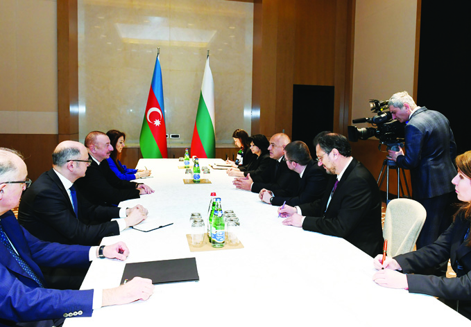 Президент Азербайджана Ильхам Алиев встретился с премьер-министром Болгарии
