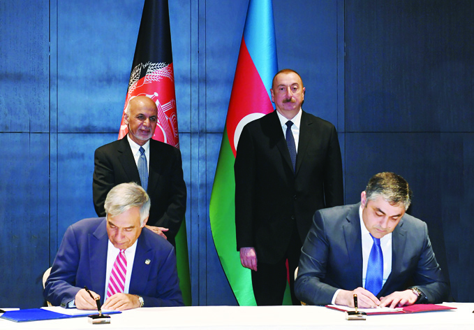 Президент Азербайджана Ильхам Алиев встретился с Президентом Афганистана Мохаммадом Ашрафом Гани