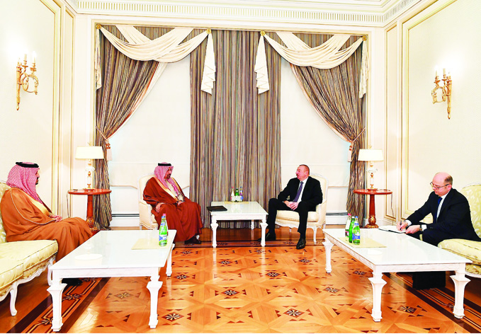 Президент Ильхам Алиев принял министра энергетики,промышленности и природных ресурсов Саудовской Аравии