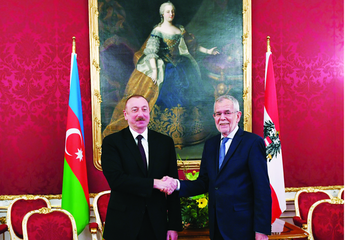 Состоялась встреча Президента Азербайджана Ильхама Алиева с Федеральным президентом Австрии Александром Ван дер Белленом