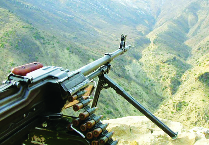 Министерство обороны: «Вражеская армия, используя крупнокалиберные пулеметы, 21 раз нарушила режим прекращения огня»